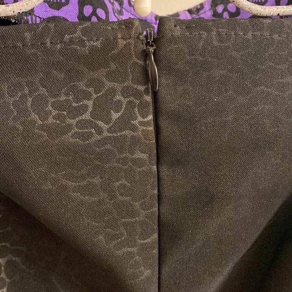 Y2k Black Leopard Print Pinup Dress with skulls - Picture 7 of 9